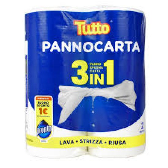 TUTTO PANNOCARTA 3 IN1 2 ROTOLI TUTTO PANNOCARTA 3 IN1 2 ROTOLI