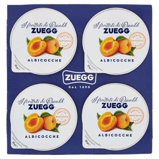 ZUEGG CONFETTURE ALBICOCCHE CONFEZIONE DA 4 PER 25  