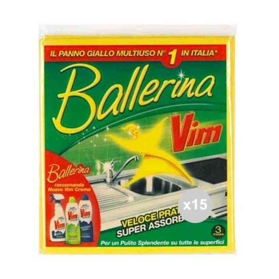 BALLERINA PANNO GIALLO 3PZ