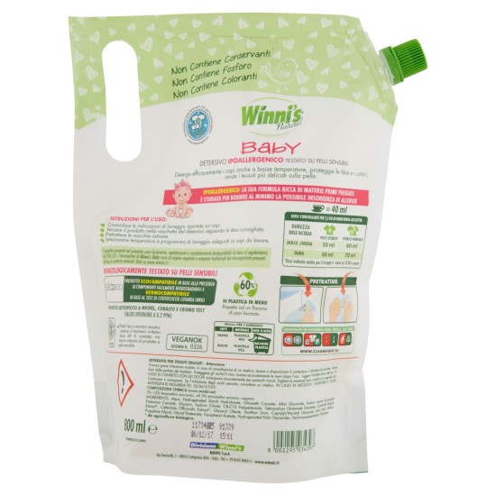 WINNI'S BABY LAVATRICE 16 LAVAGGI 800 ML  