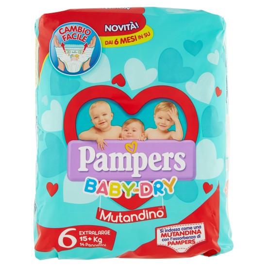 PAMPERS BABYDRY MUTAND.EX.LARG