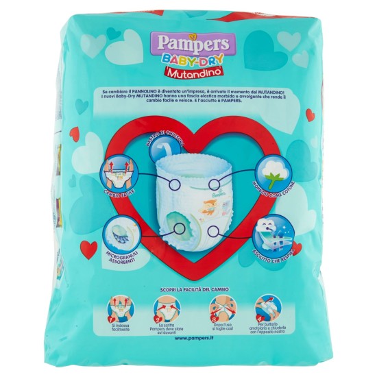 PAMPERS BABYDRY MUTAND.EX.LARG