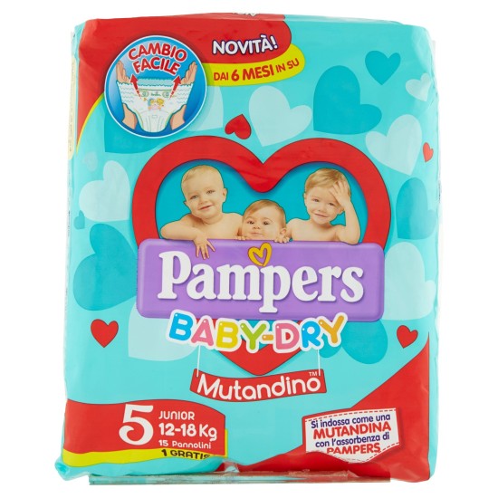 E*PAMPERS BABYDRY MUTAND.JUNIO