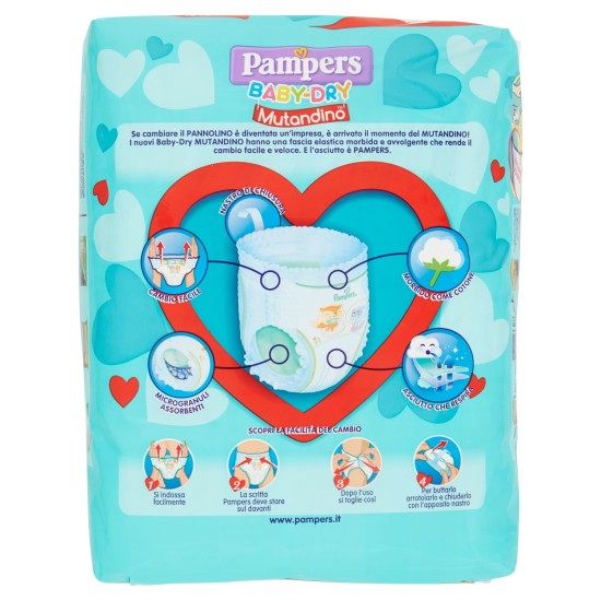 E*PAMPERS BABYDRY MUTAND.JUNIO