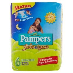 PAMPERS SOLE&LUNA*EX.LARG.X13*