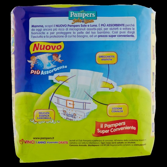 PAMPERS SOLE&LUNAMIDI X 20