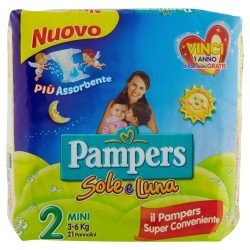 PAMPERS SOLE&LUNA*MINI X 21