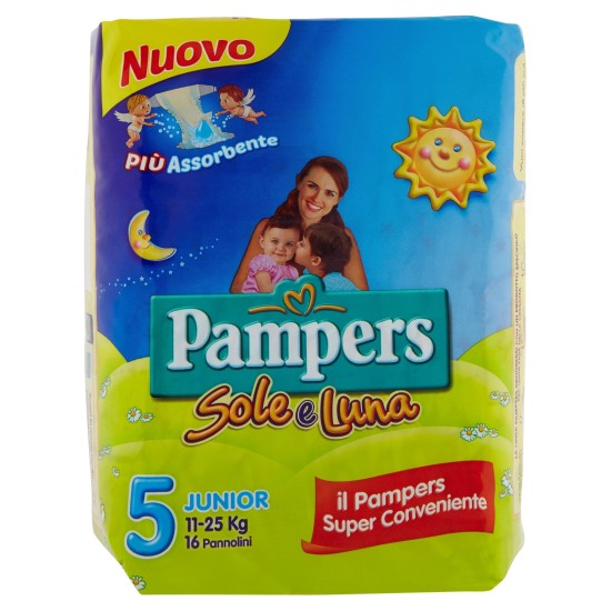 PAMPERS SOLE&LUNAJUNIOR X 16