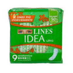 LINES IDEA ULTRA ANATOMICO X 9 PZ LINES IDEA ULTRA ANATOMICO X 9 PZ