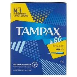 TAMPAX & GO REGULAR CONFEZIONE DA 18 TAMPAX & GO REGULAR CONFEZIONE DA 18