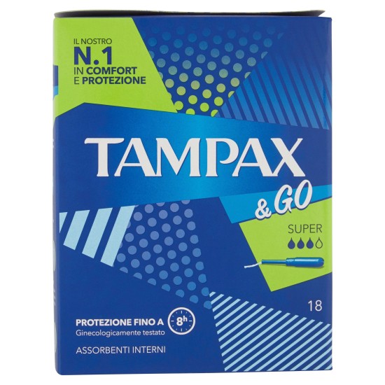 TAMPAX & GO SUPER CONFEZIONE DA 18 