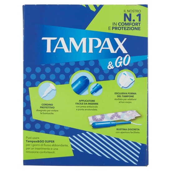 TAMPAX & GO SUPER CONFEZIONE DA 18 