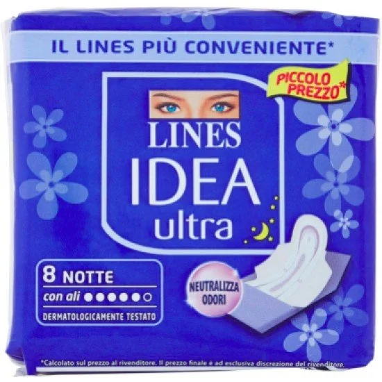 LINES IDEA ULTRA NOTTE ALI CONFEZIONE DA 8