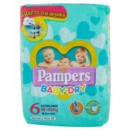 PAMPERS BABY DRY EX.LARGE15/30