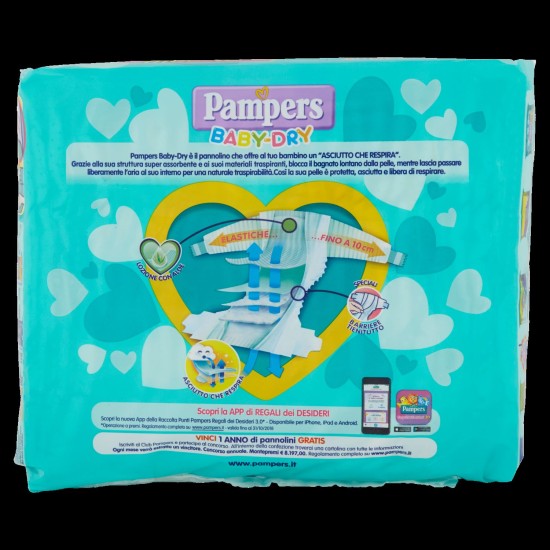 PAMPERS BABY DRY MINI 3/6kg