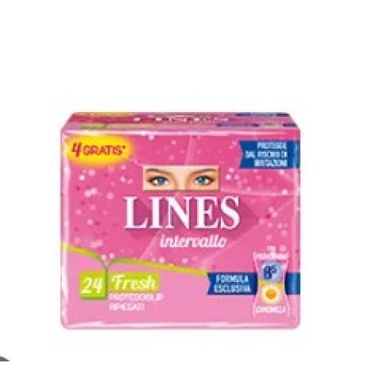LINES INTERVALLO FRESH RIPIEGATO CONFEZIONE DA 24 LINES INTERVALLO FRESH RIPIEGATO CONFEZIONE DA 24