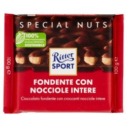 RITTER SPECIAL NUTS FONDENTE NOCCIOLE GR 100 RITTER SPECIAL NUTS FONDENTE NOCCIOLE GR 100