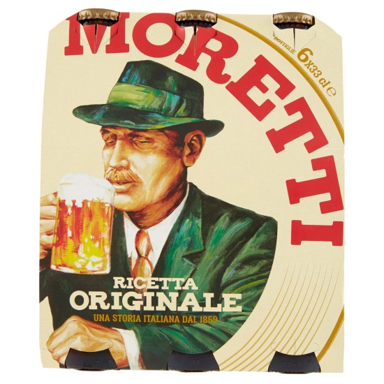 MORETTI BIRRA CL.33X6 BOTTIG  