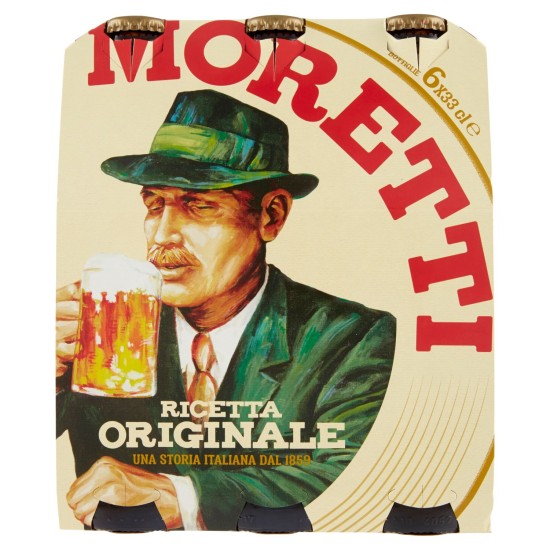 MORETTI BIRRA CL.33X6 BOTTIG  