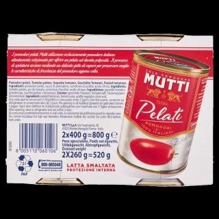 MUTTI POMODORI PELATI CONFEZIONE DA 2 PER 