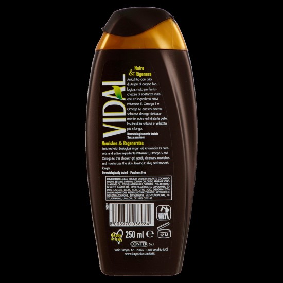 VIDAL DOCCIA 250ML ARGAN OIL