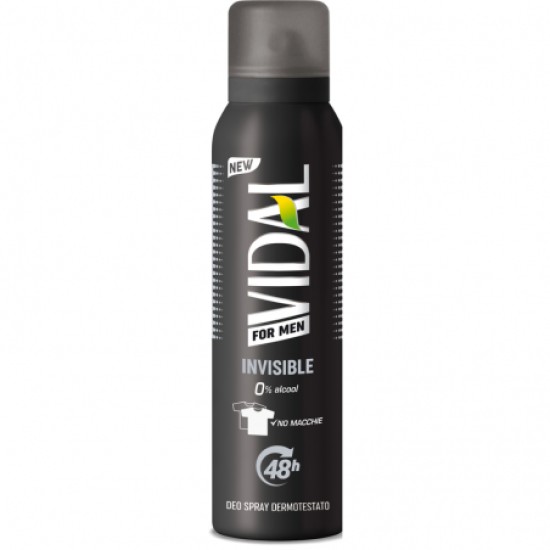 VIDAL DEOSPRAY 150 ML MEN INVISIBLE