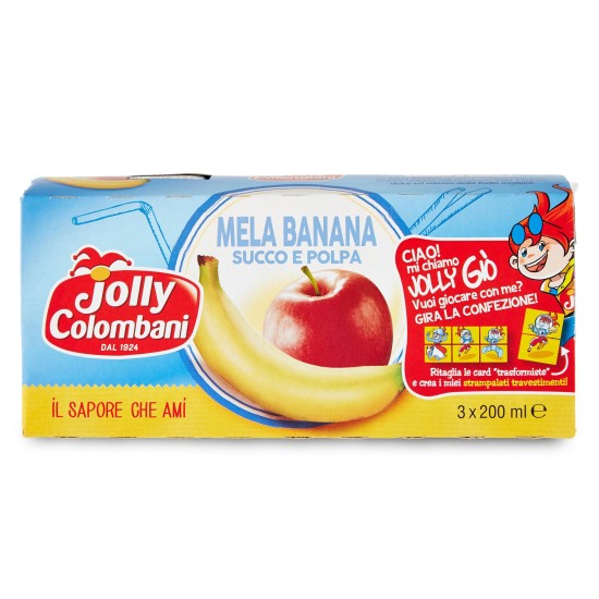 JOLLY SUCCHI MELA BANANA CONFEZIONE DA 3 PER 