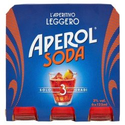 APEROL SODA CONFEZIONE DA 6 ML 125 APEROL SODA CONFEZIONE DA 6 ML 125