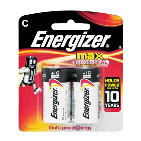 ENERGIZER PILE MEZZA TORCIA C CONFEZIONE DA 2