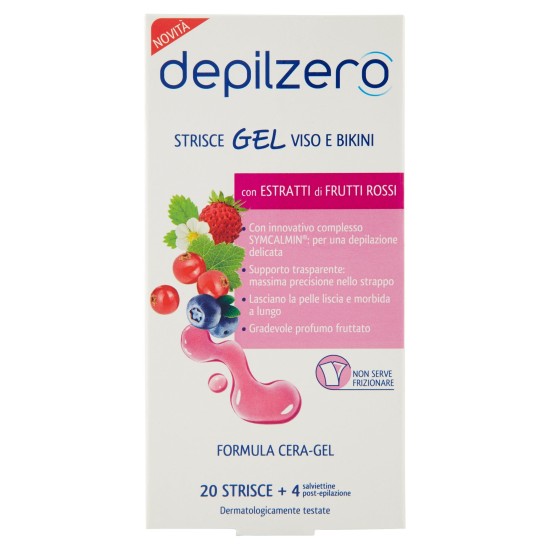 DEPILZERO STRISCE GAMBE E BRACCIA 20 PEZZI