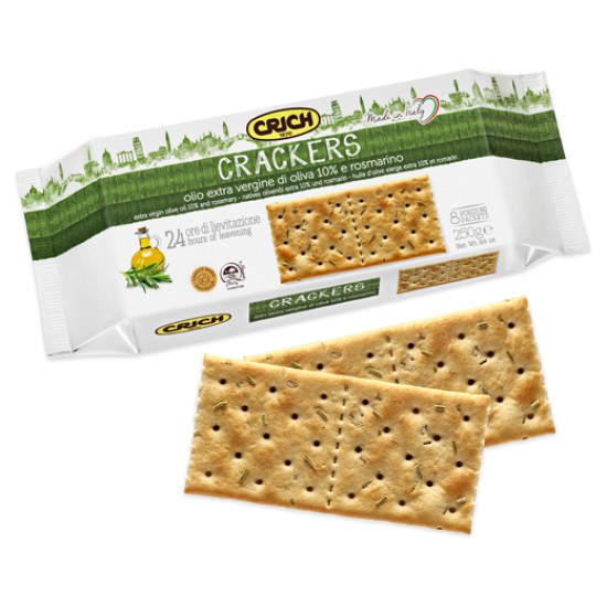 CRICH CRACKERS ROSMARINO 250G