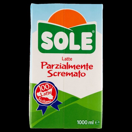 SOLE LATTE UHT PARZIALMENTE SCREMATO BRIK LT 1  