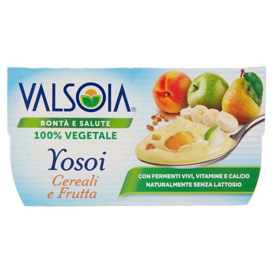 VALSOIA YOSOI CEREALI E FRUTTA 2x125g