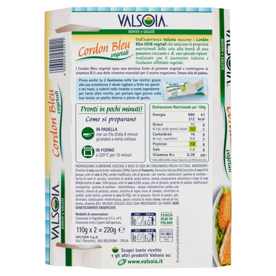 VALSOIA CORDON BLEU VEG.g220