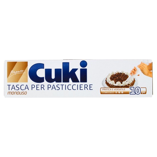 CUKI TASCA PASTICCIERE MONOUSO CON 3 BECCUCCI 10Pz