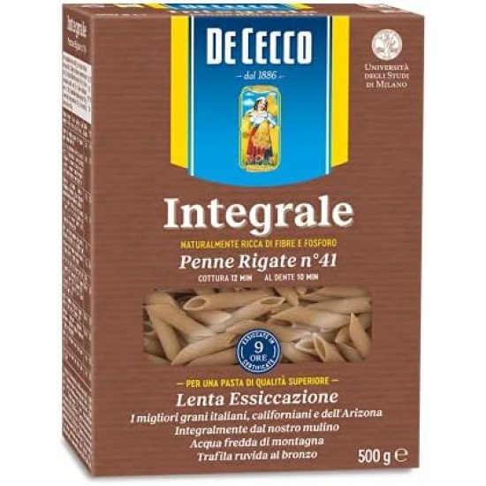 DE CECCO PENNE RIG.INTEG.500GR DE CECCO PENNE RIG.INTEG.500GR