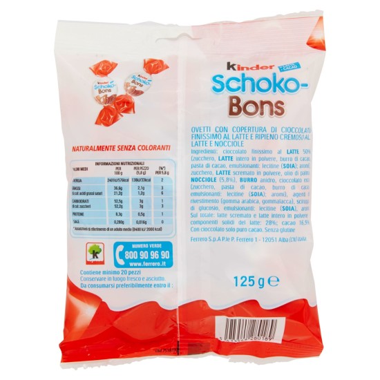 KINDER SCHOKO BONS 125 GR