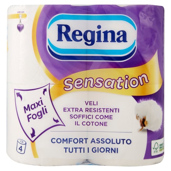 REGINA CARTA IGIENICA SENSAT. 4 ROTOLI