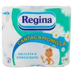 REGINA CARTA IGIENITA CAMOMILLA 4 ROTOLI REGINA CARTA IGIENITA CAMOMILLA 4 ROTOLI