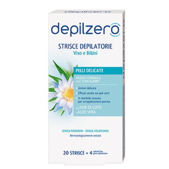 DEPILZERO STRISCE VISO 20 PEZZI