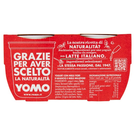 YOGURT YOMO MIELE GR.125X2    