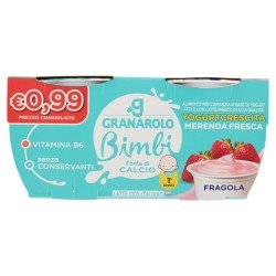 GRANAROLO YOGURT BABY FRAGOLA GR 100 PER 2