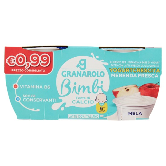 GRANAROLO YOGURT BABY MELA GR 100 PER 2