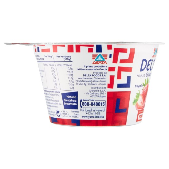 YOMO YOGURT GRECO DELTA FRAGOLA GR 170