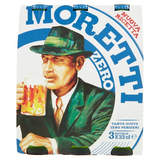 MORETTI ZERO 3 BOTTIGLIE 33 CL