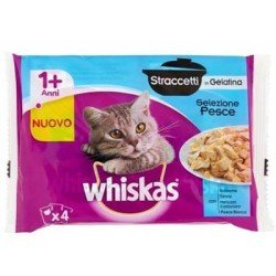 WHISKAS STRACCETTETTI PESCE 4 X 85 GR WHISKAS STRACCETTETTI PESCE 4 X 85 GR