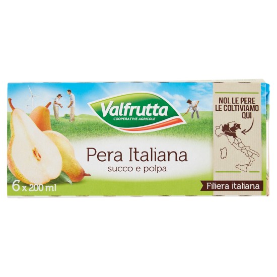 VALFRUTTA SUCCO PERA ML.200X6*