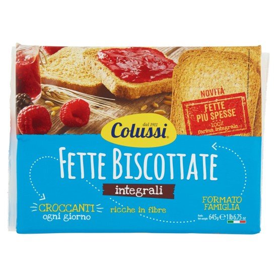COLUSSI FETTE BISCOTTATE INTEGRALI 645 GR COLUSSI FETTE BISCOTTATE INTEGRALI 645 GR