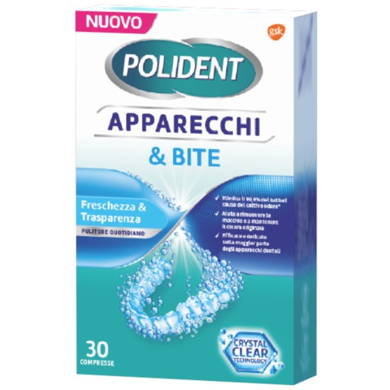 POLIDENT APPARECCHI BITE 30 PEZZI