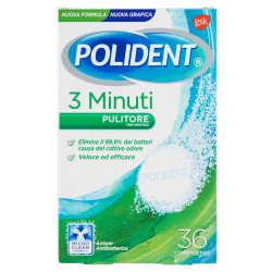POLIDENT TABS 3 MINUTI X36 POLIDENT TABS 3 MINUTI X36